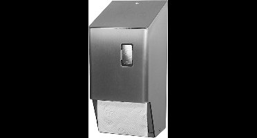 SanTRAL Toiletrolhouder 2rols RVS