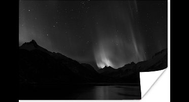Poster Bergen - Noorderlicht - Ruimte - 30x20 cm