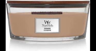 WoodWick Heartwick Flame Ellipse Geurkaars - Cashmere - 50 branduren