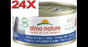 Almo Nature HFC - Kattenvoer - Tonijn & Mosselen - 24x70gr