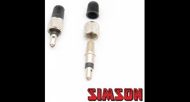 Simson Losse fietsventielen - Dunlop/Blitz/Hollands - met stofkapje - 2 stuks
