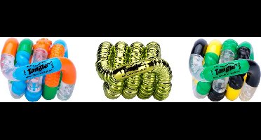 Tangle Toys - Textured Junior 3-Pack - The Original Fidget - Fidget Toy voor kinderen en volwassenen - Fidget Toy voor school - Cadeau voor tieners en volwassenen - Kleuren variëren