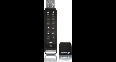iStorage datAshur Personal 2 - USB-stick - 16 GB - Cijfercode - Zwart