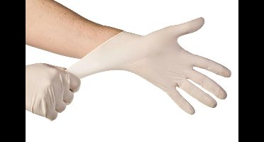 CMT-Werkhandschoenen soft handschoenen-latex- gepoederd-maat Large