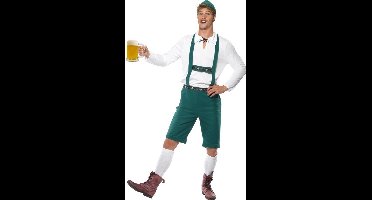 Groene Oktoberfest lederhosen voor heren - Bierfeest kleding 52/54