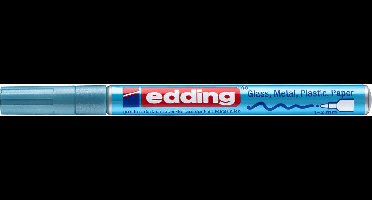 Edding Glanslakmarker 751 Rond 1-2 Mm Aluminium Lichtblauw