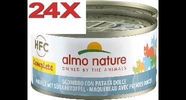Almo Nature HFC - Kat - Graanvrij Makreel & Aardappelen - 24x70gr