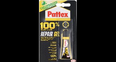 Pattex 100% Repair Gel- Lijm - 8Gram - Extra sterk in alle omstandigheden - Oplosmiddelenvrij