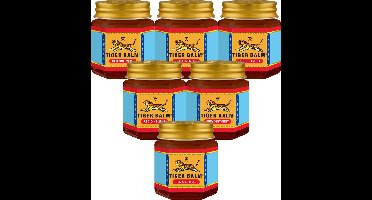 Tiger Balm Red Ointment - Tijgerbalsem Tegen Vermoeide Spieren & Gewrichten - 6x21ML