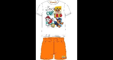 Paw Patrol Shortama/pyjama Oranje Maat 128