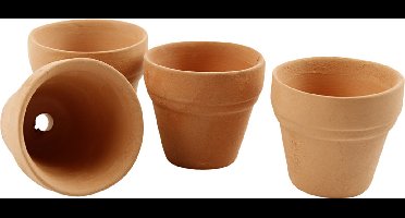 Creotime Bloempot 3,1 X 3,4 Cm Terracotta Bruin 48 Stuks