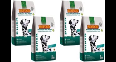 4x Biofood Diner - Hondenvoer - 3kg