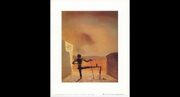 Mini kunstposter - De geest van Vermeer - Salvador Dalí - 24x30 cm