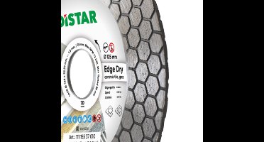 Distar 1A1R Edge Dry Serie - Diamantzaagblad - 115mm - 2-in-1 Functie - Droogsneden