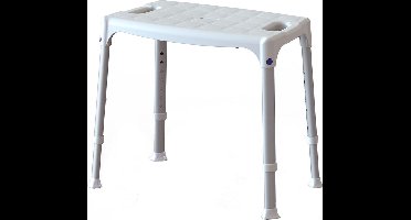 SecuCare douchestoel Quattro verstelbaar in hoogte (39-45cm) - kleur: wit