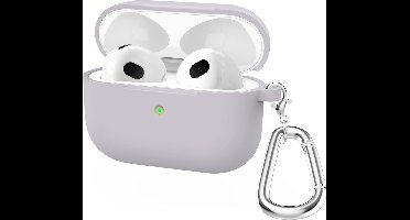 Mobigear Hoesje geschikt voor Apple AirPods 3 Hoesje Flexibel Siliconen | Mobigear Classic - Lavendel