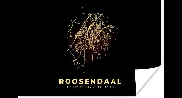 Poster Roosendaal - Kaart - Plattegrond - Stadskaart - 30x20 cm