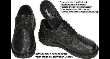 G-comfort -Heren - zwart - geklede lage schoenen - maat 43