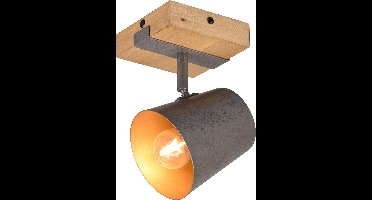 LED Wandspot - Torna Bimm - E14 Fitting - 1-lichts - Rond - Antiek Nikkel - Aluminium