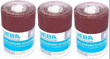 3x Veba Schuurpapier Rol Korrel 60  - Voordeelverpakking