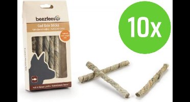 Beeztees Kabeljauwstaafjes - hondensnack - 80 gram - 10 Verpakkingen