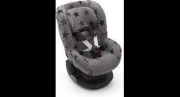 Dooky Seat Cover Groep 1 Autostoel hoes Grey Star - Universele Autostoelhoes Maxi Cosi CabrioFix, Maxi Cosi hoes Pebble, Maxicosi hoes, Cybex en meer - Autostoelhoes Baby Universeel