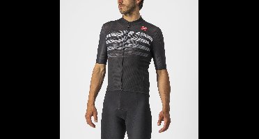 Castelli Fietsshirt Korte Mouwen Heren Zwart Grijs - ENDURANCE PRO JERSEY LIGHT BLACK WHITE GRAY-S