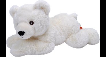 Wild Republic pluche knuffel dier ijsbeer - wit - 30 cm - Wildlife speelgoed knuffelbeesten