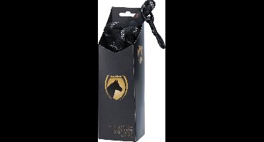 Excellent Horse Halstertouw Exclusive Reflective - Reflecterend halstertouw voor goede zichtbaarheid in het donker - Polyester - 360 graden draaibare musketonhaak - Zwart - 2 Meter