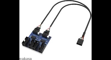 Akasa Internal 1-to-4 USB 2.0 Splitter Hub Cable