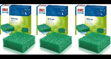Juwel - Nitrax L Filterspons - Groen - 3 stuks