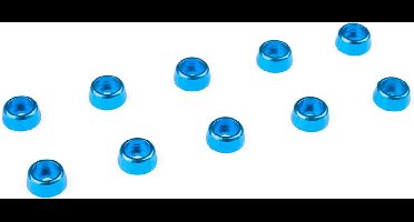 Team Corally - Aluminium sluitring - voor M2 Cilinderkopschroeven - BD=6mm - Blauw - 10 st