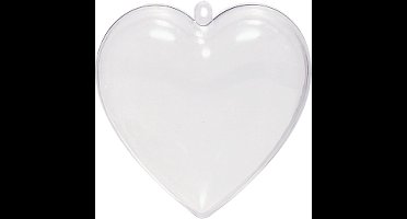 Vaessen Creative Plastic Hart - 2-delig - 10cm - 200stuks