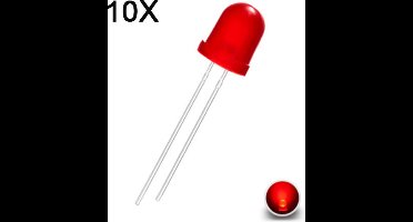 LED Diode - 8mm - Kleur rood - Per 10 stuks