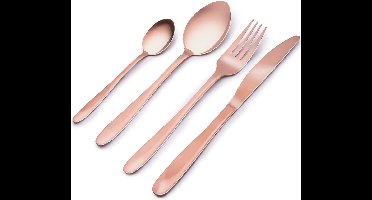 Alpina Bestekset - 32-delig - 8 personen - mat - koperkleurig - RVS