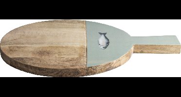 Gusta - Serveerplank - ø30cm - met Vis print