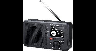 Albrecht DR 86 - Radio - DAB+ - FM - Seniorenradio - Muziekstreaming - Geïntegreerde 2200mAh-batterij zwart