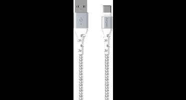 ENERGIZER, USB-A naar USB-C Kabel - Gevlochten Nylon - Knoopvrij - Data & Opladen - 2m, Wit