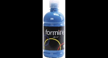 Tempera Verf Mat, primair blauw, 500 ml/ 1 fles