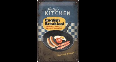 Wandbord - Marty's Kitchen English Breakfast - leuk voor in de keuken
