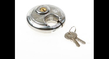 Dulimex discus hangslot gelijksluitend 70mm rvs DX-HSD 0701B KA