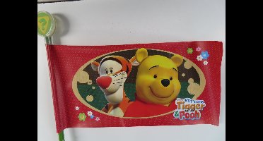 Disney Fietsvlag deelbaar winnie the pooh geel rood
