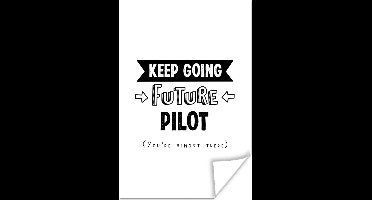 Poster Piloot - Student - Quotes - Opleiding - 20x30 cm