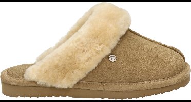 Warmbat Lismore Suede Dames Pantoffels - Camel- Maat 36