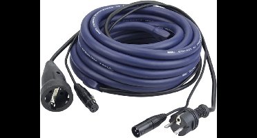 DAP Audio DAP Licht Power/Signaal kabel, Schuko male - Schuko female & XLR male - XLR female, 6 meter Home entertainment - Accessoires