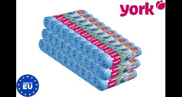 Afvalzakken met trekband | 35 Liter | 30 rollen = 450 zakken | Voordeelverpakking | 50 x 60cm | Extra sterk 15µm | Vuilniszakken