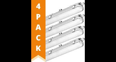 Proventa Ultra LED TL verlichting 60 cm voor garage & magazijn - Koppelbaar - IP65 - 2880 lumen - 4 LED TL lampen - Buislamp