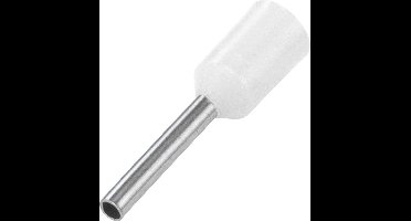 TRU COMPONENTS 1091304 Adereindhulzen 0.75 mm² Deels geïsoleerd Wit 100 stuk(s)