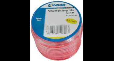 Conrad Components 606345 Voertuigkabel FLRY-B 1 x 6 mm² Rood 10 m