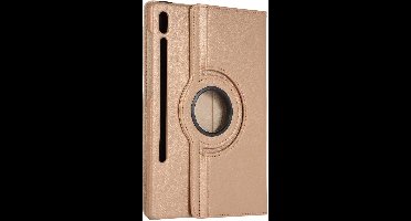 Hoes Geschikt voor Samsung Galaxy Tab S7 2020 (SM-T870 T875) 360° Draaibare Hoes Goud